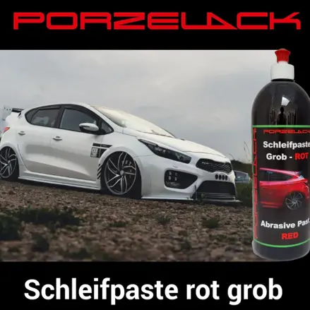 Brusná pasta Porzelack červená, hrubá 0,375 L